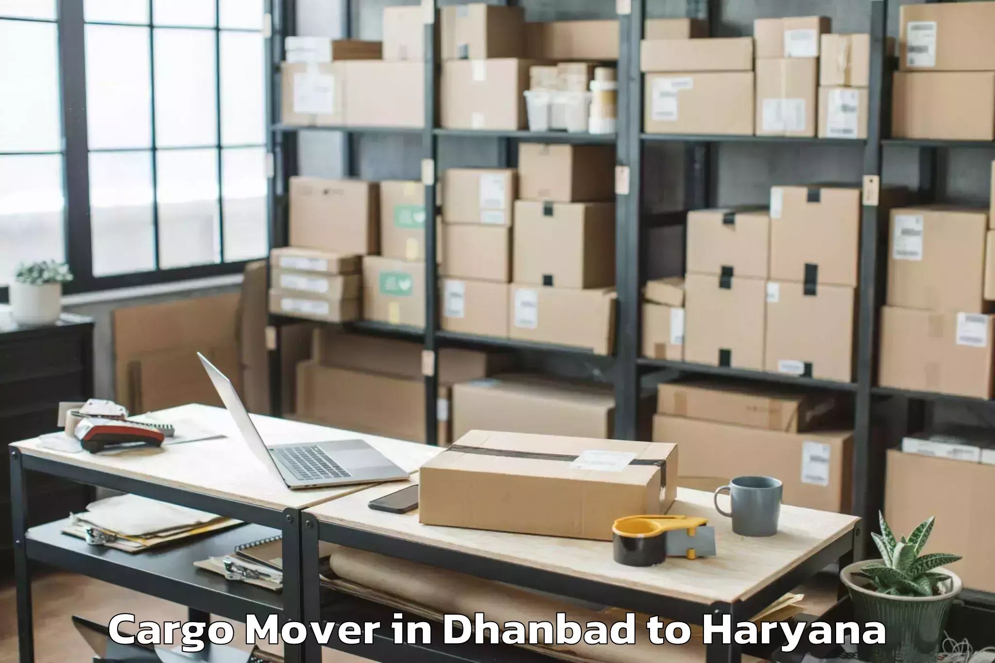 Book Dhanbad to Hisar Cargo Mover Online